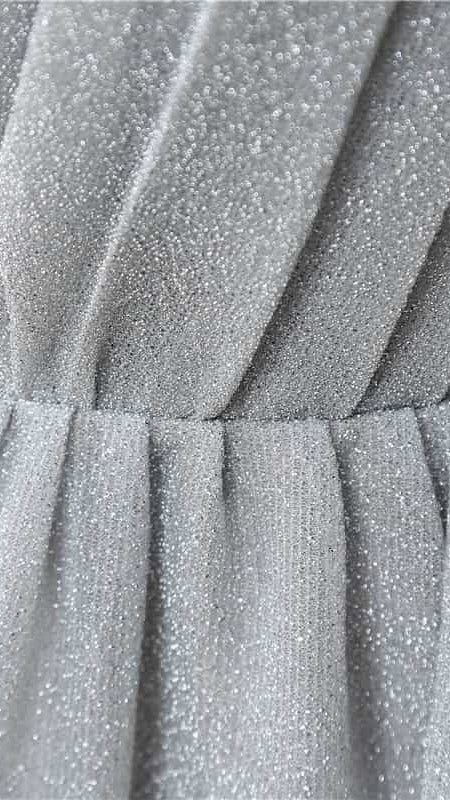 Flattering A-line Grey Evening Gowns One Shoulder Glitter Mesh Maxi Dress LFNL0804