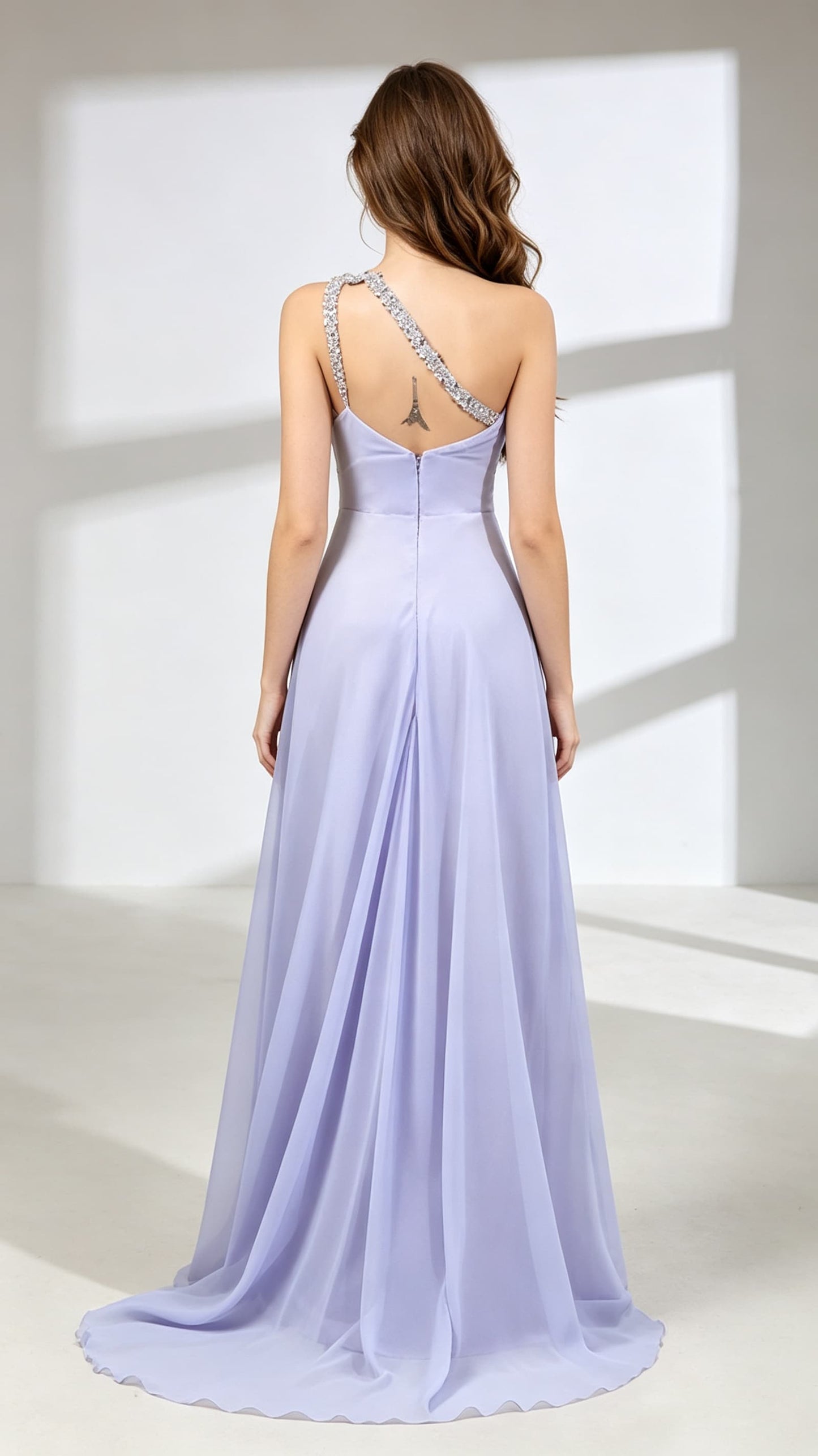 Timeless A-line Purple Evening Dress Chiffon Long Formal Dress LFNL0598