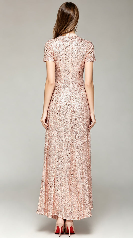 Dreamy Sheath Sliver Sequins Formal Dress LFNC0002