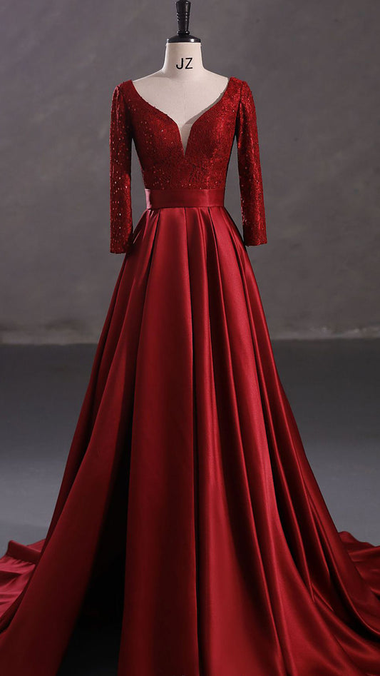 Timeless Mermaid Green Evening Gowns High Collar Sequins&beads Long Formal Dress LFNG0019