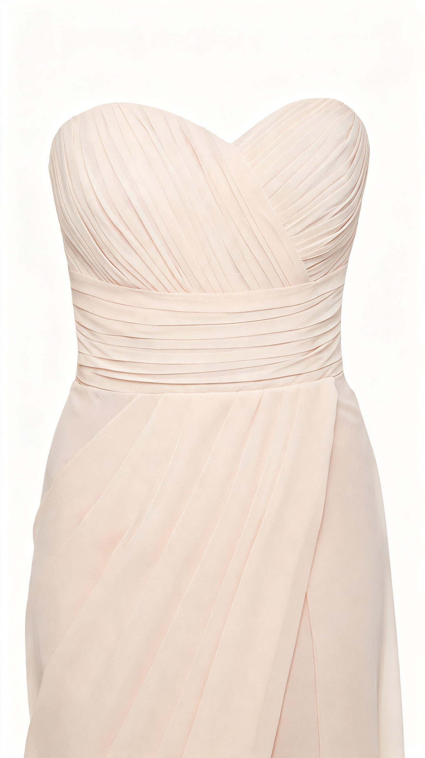 Dreamy A-line Champagne Evening Dress Strapless Chiffon Short Formal Dress LFNL0531