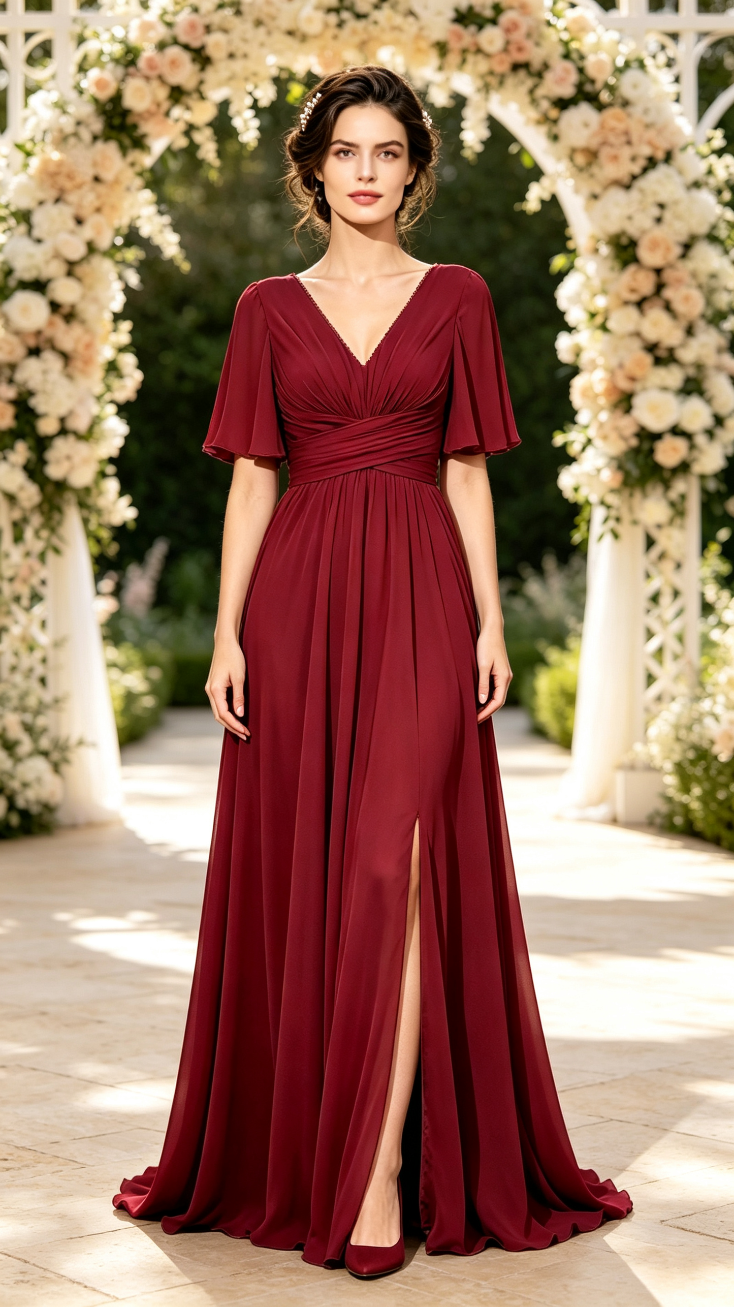Gorgeous A-line Green  Chiffon Formal Dress LFNG0001